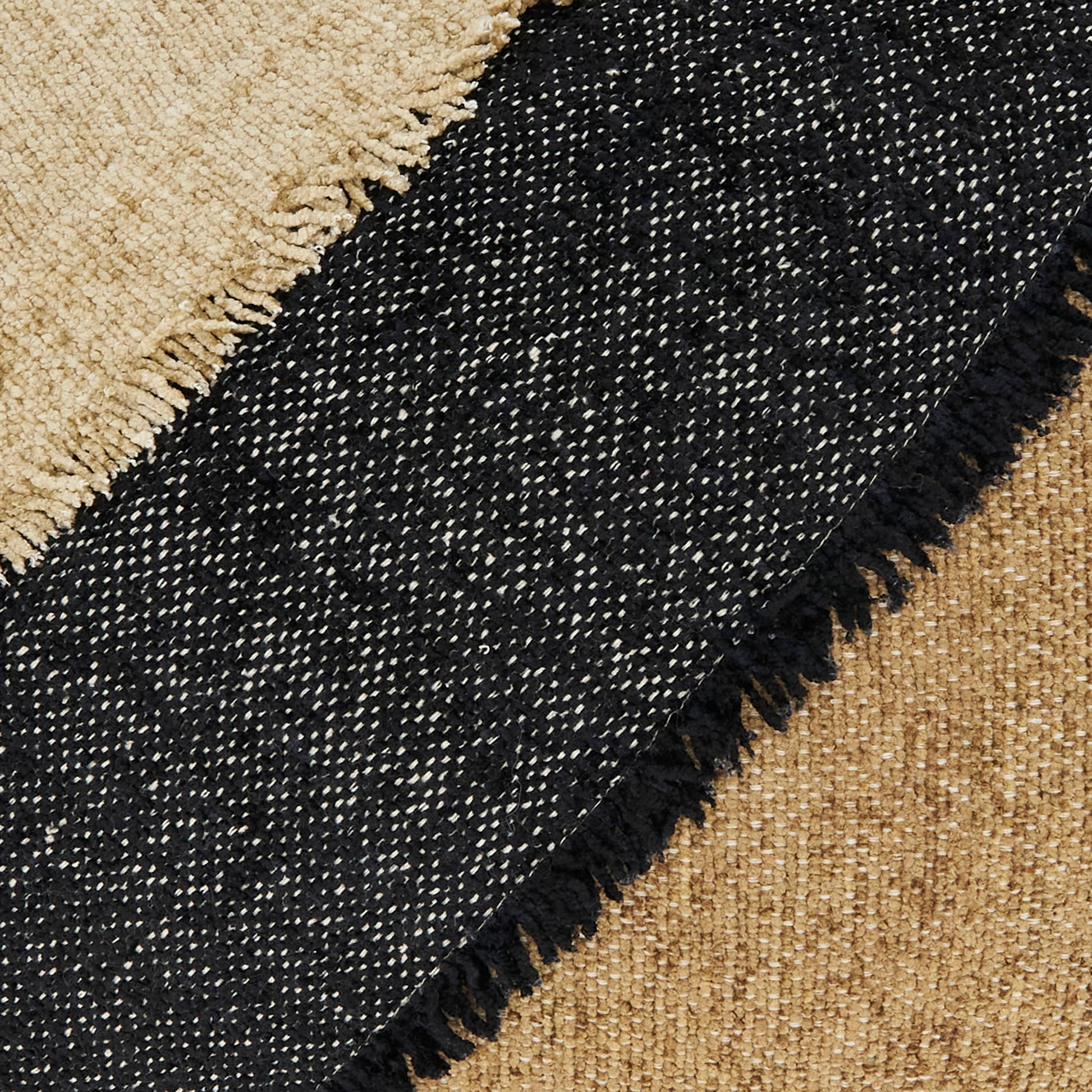 Color Band Fringe Pillow