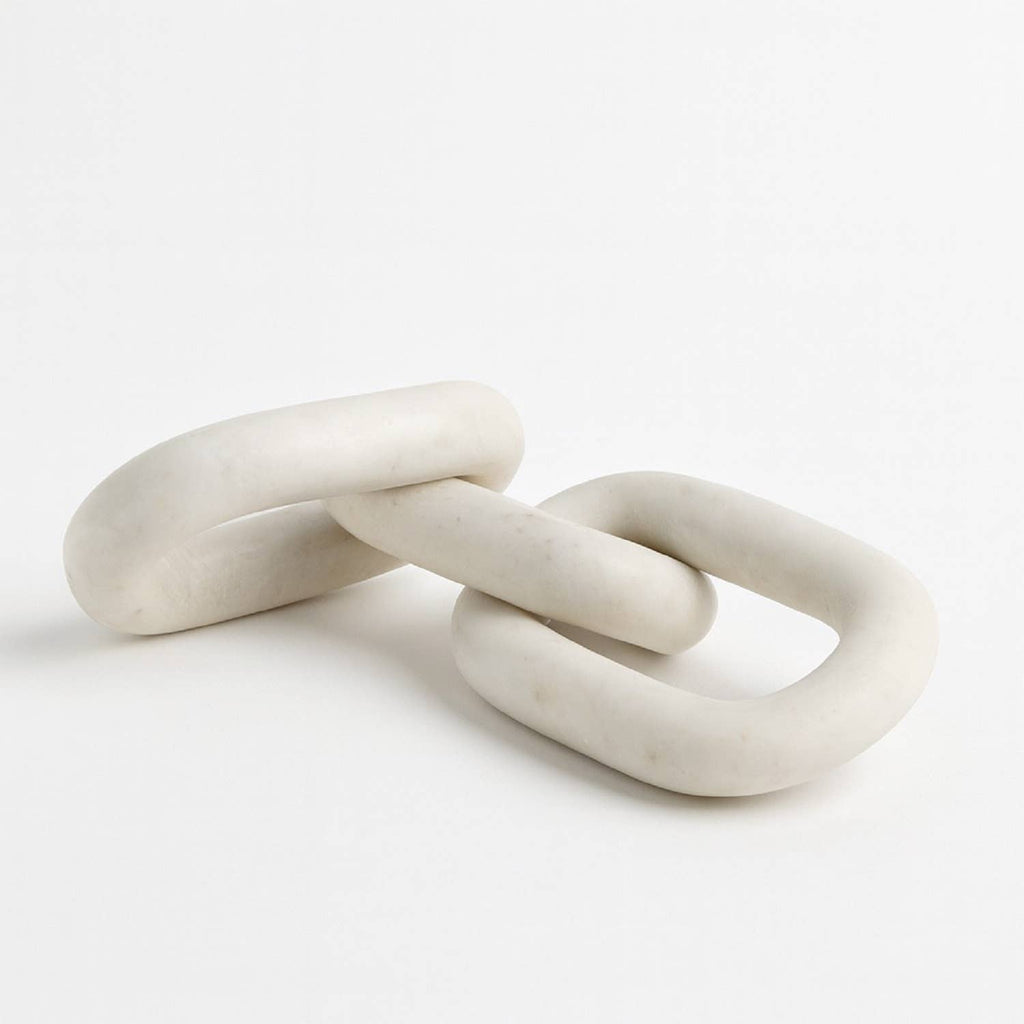 White Marble 3 Links Chain