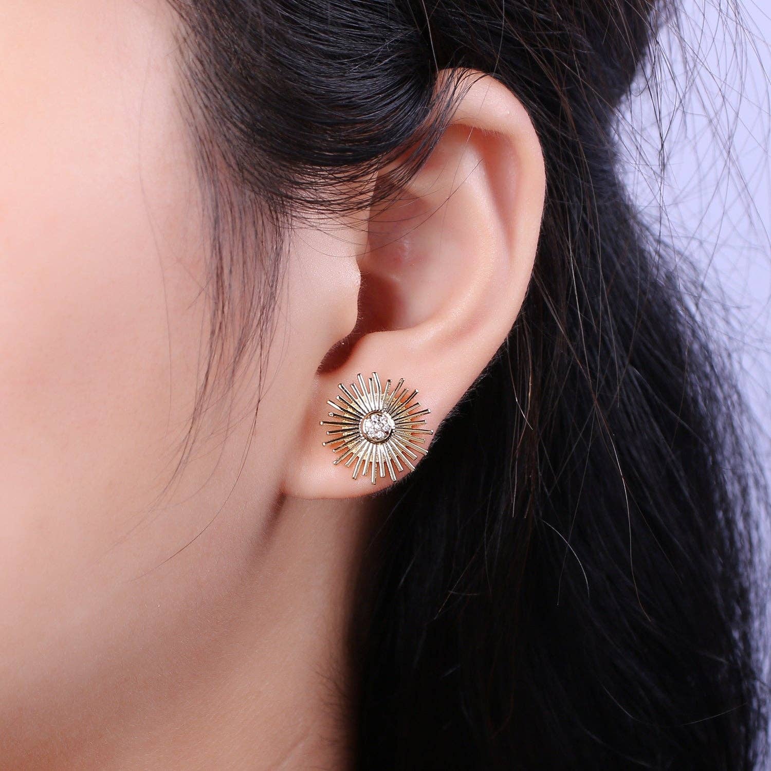 Dainty Sun earrings