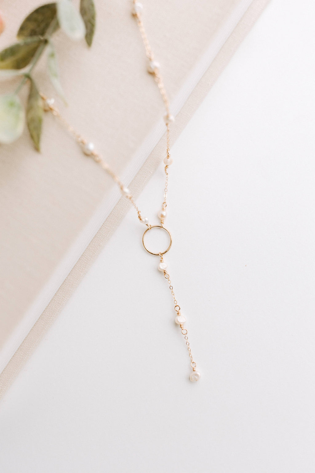 Dainty Gold Filled Pearl Necklace