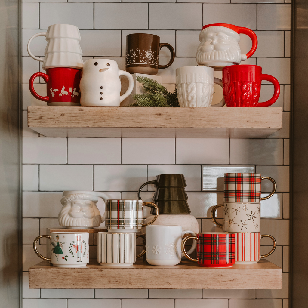 *NEW* White Plaid Coffee Mug - Christmas Decor & Gifts