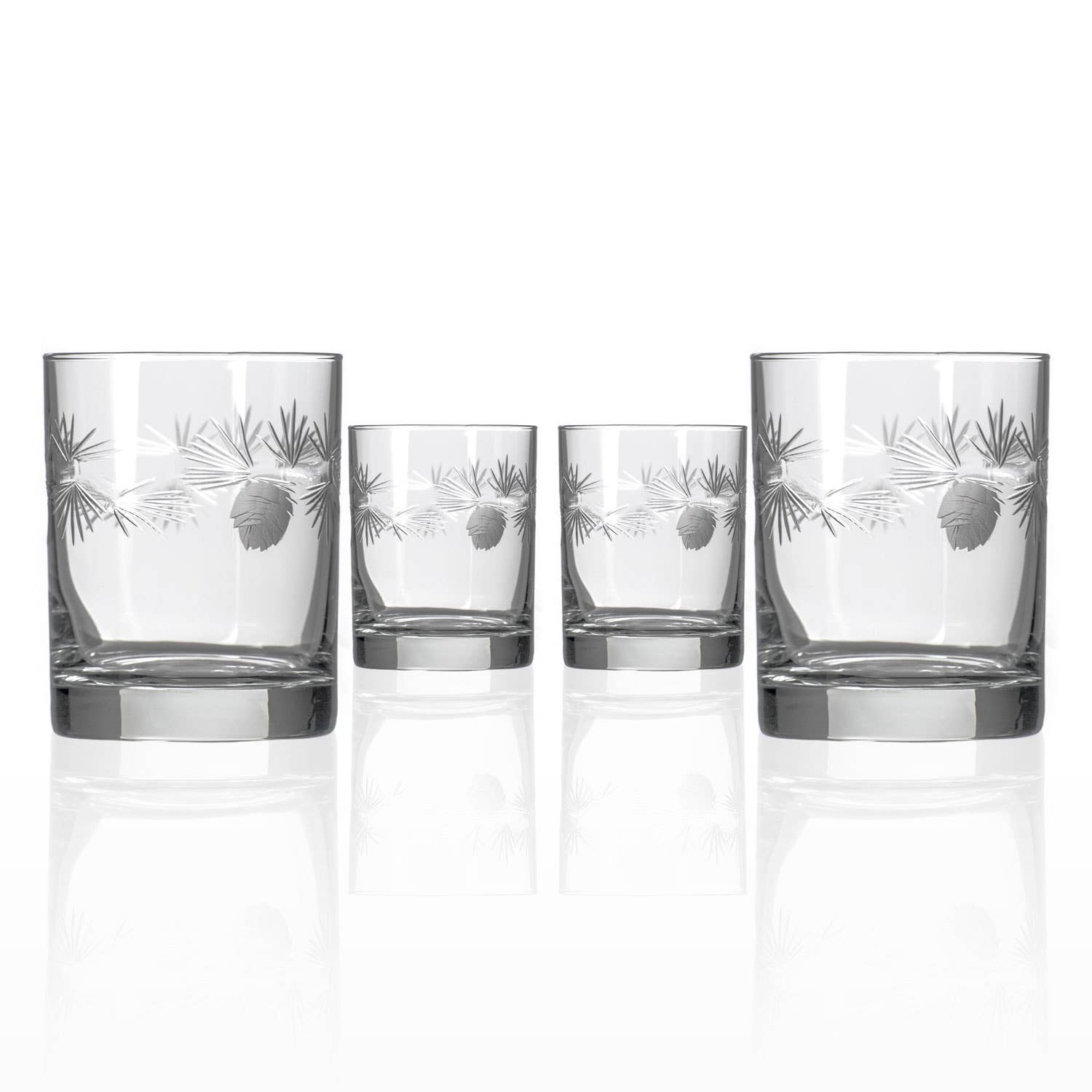 Icy Pine Double Old Fashioned 13oz – Engraved Whiskey Glass