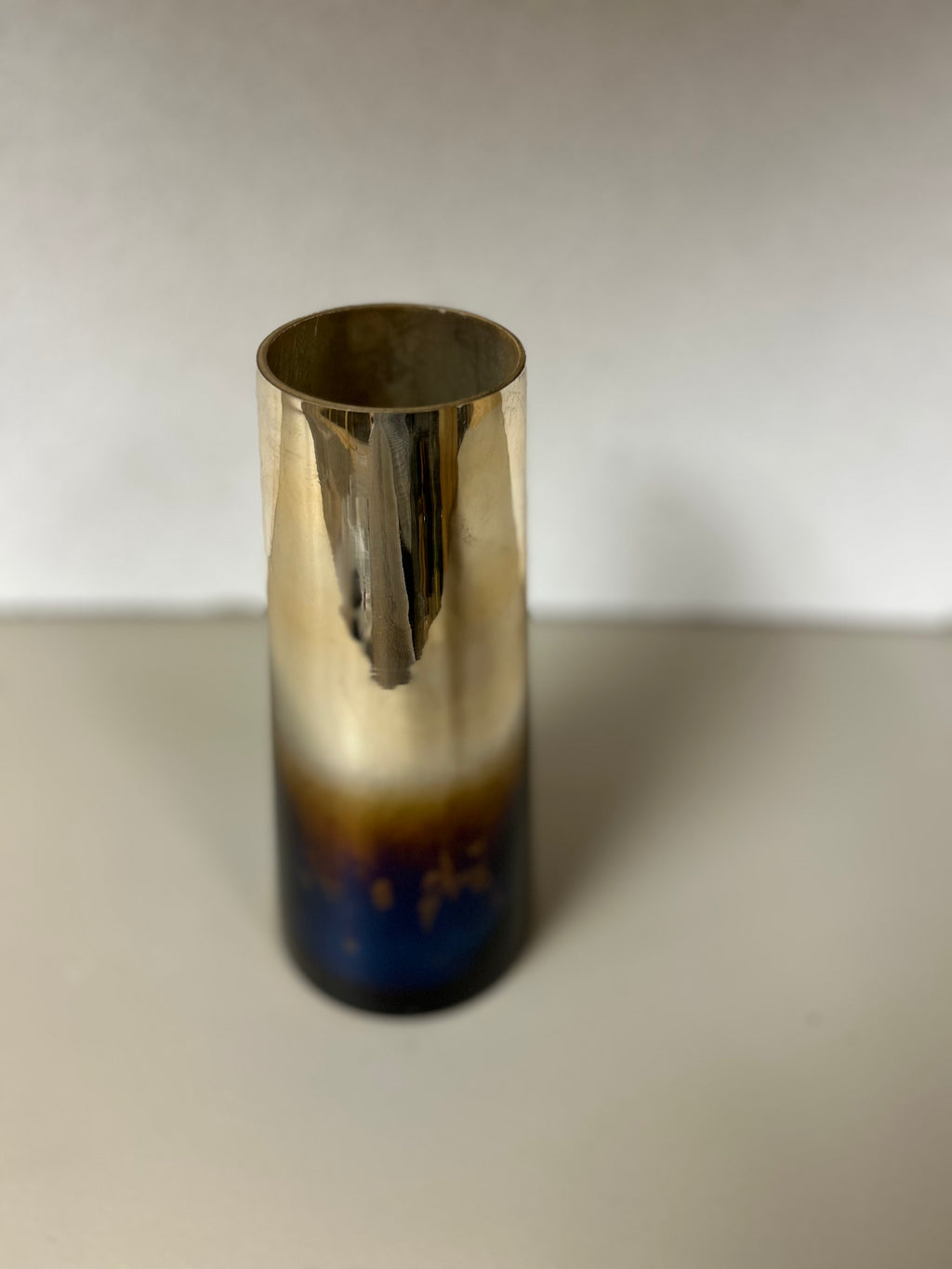 Gold and Blue Vase