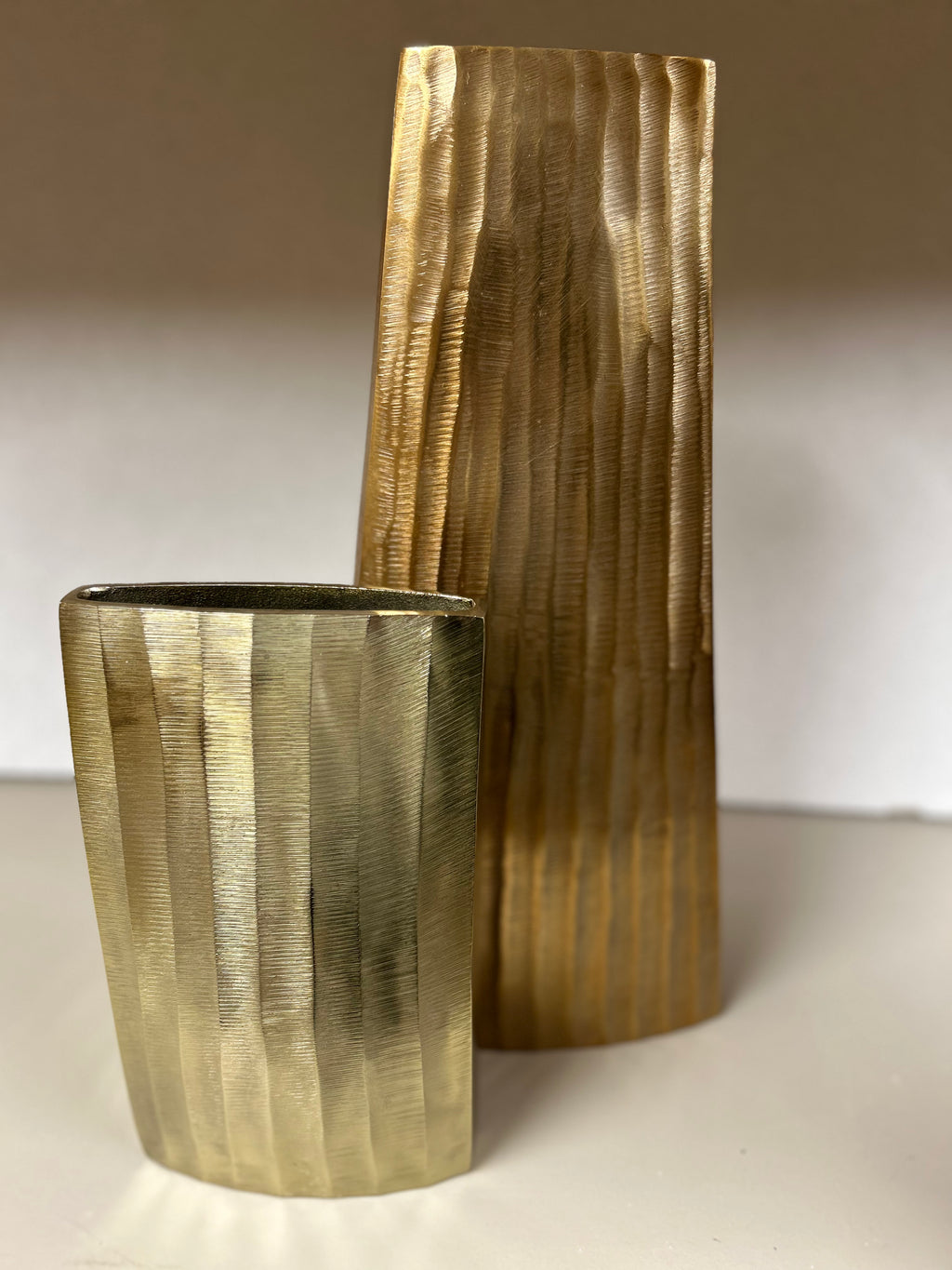 Gold Linear Vases