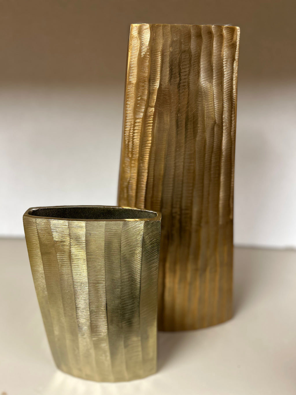 Gold Linear Vases