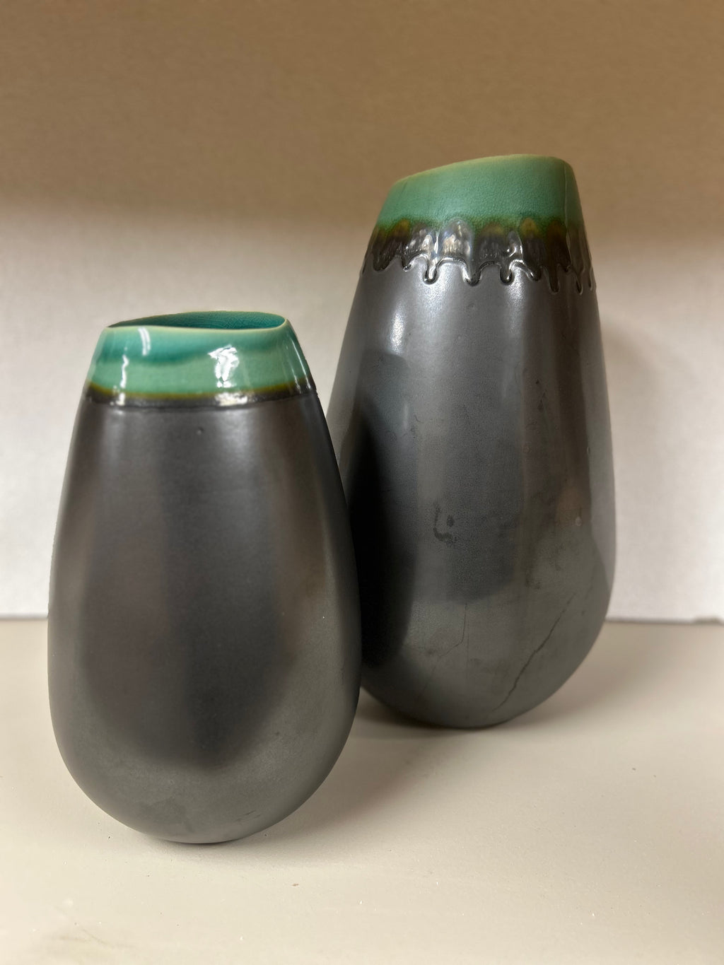 Gray and Green Vase
