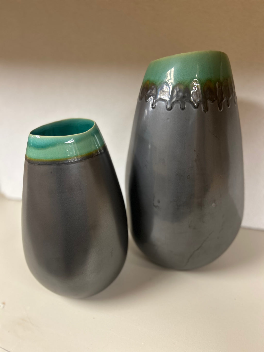 Gray and Green Vase